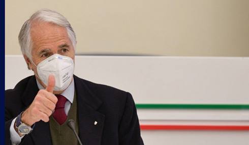 Giovanni Malagò vaccinato con 3 dosi e positivo al Covid