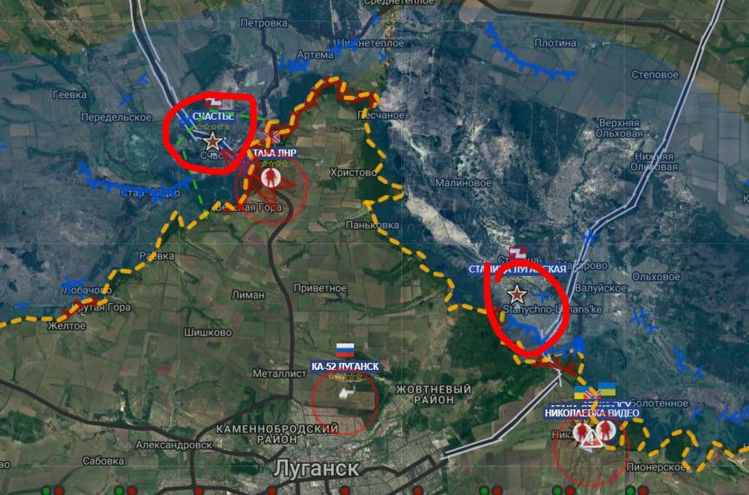 Schastya e Stanitsa-Luganskaya prese dai russi