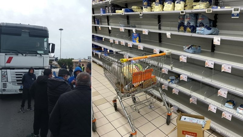 Continua la protesta dei trasportatori sardi