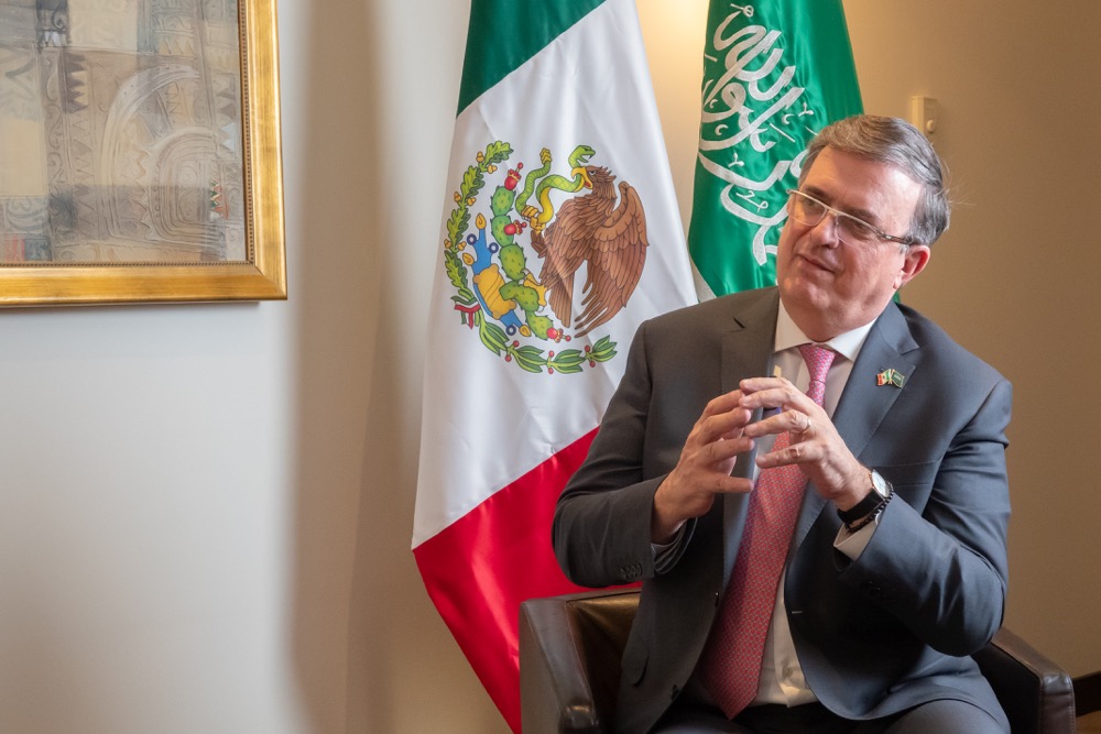 Marcelo Ebrard messico arabia saudita