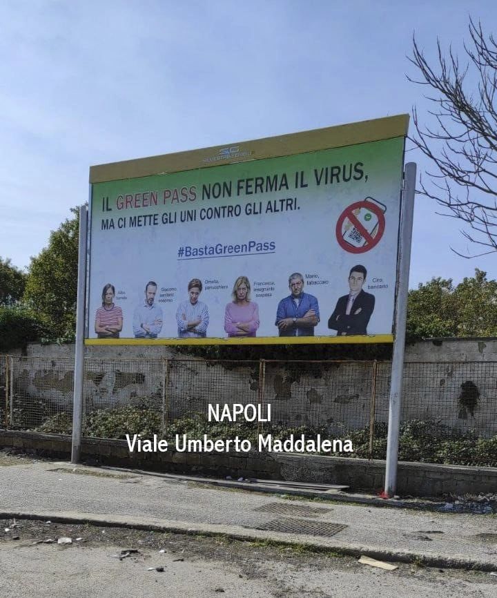 manifesti no green pass