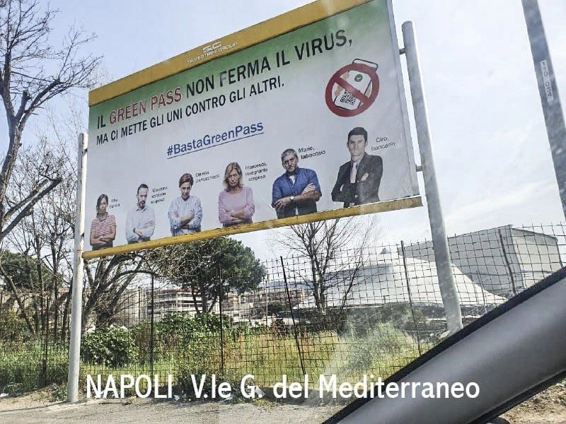 manifesti no green pass 
