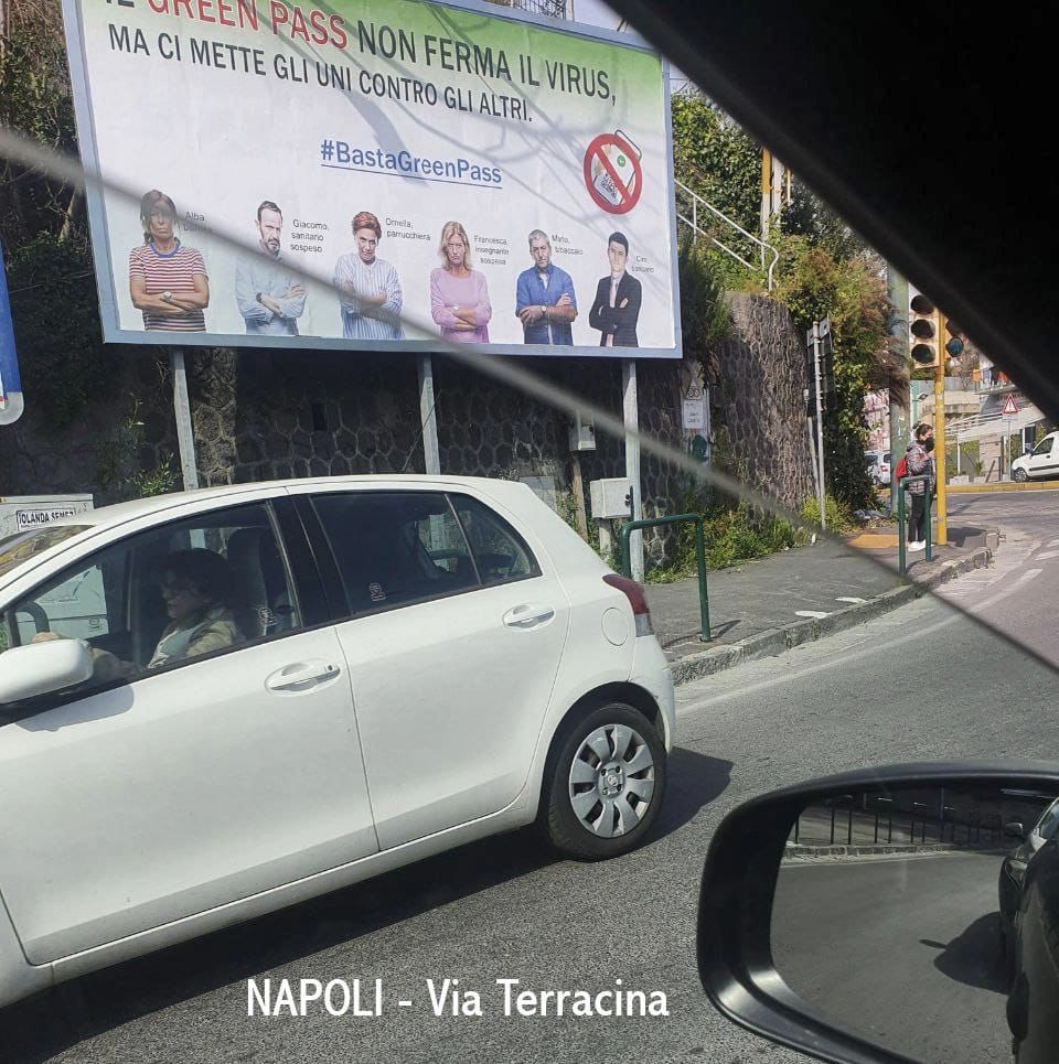 manifesti no green pass 