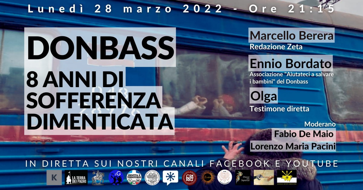 DONBASS, 8 ANNI DI SOFFERENZA DIMENTICATA - DIRETTA VIDEO