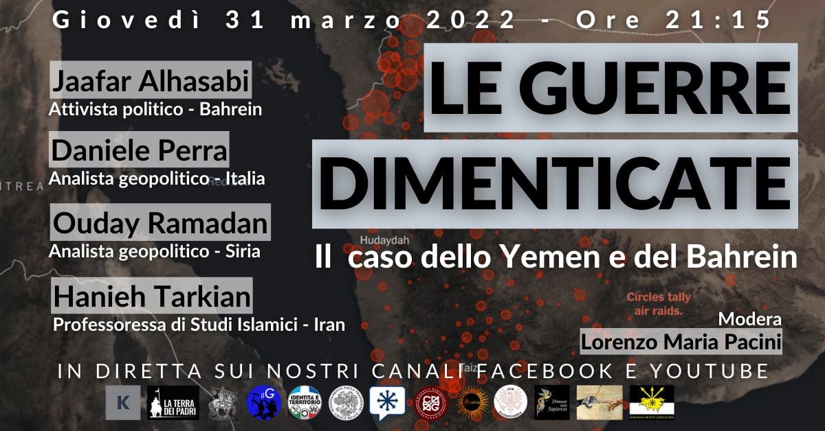 LE GUERRE DIMENTICATE: il caso dello Yemen e del Bahrein - DIRETTA VIDEO
