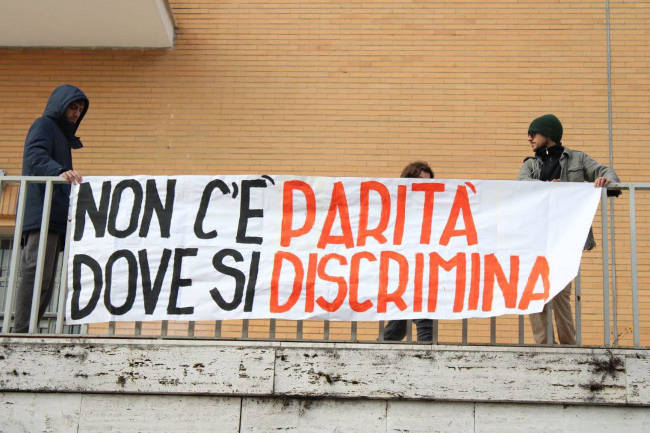studenti di roma no green pass2