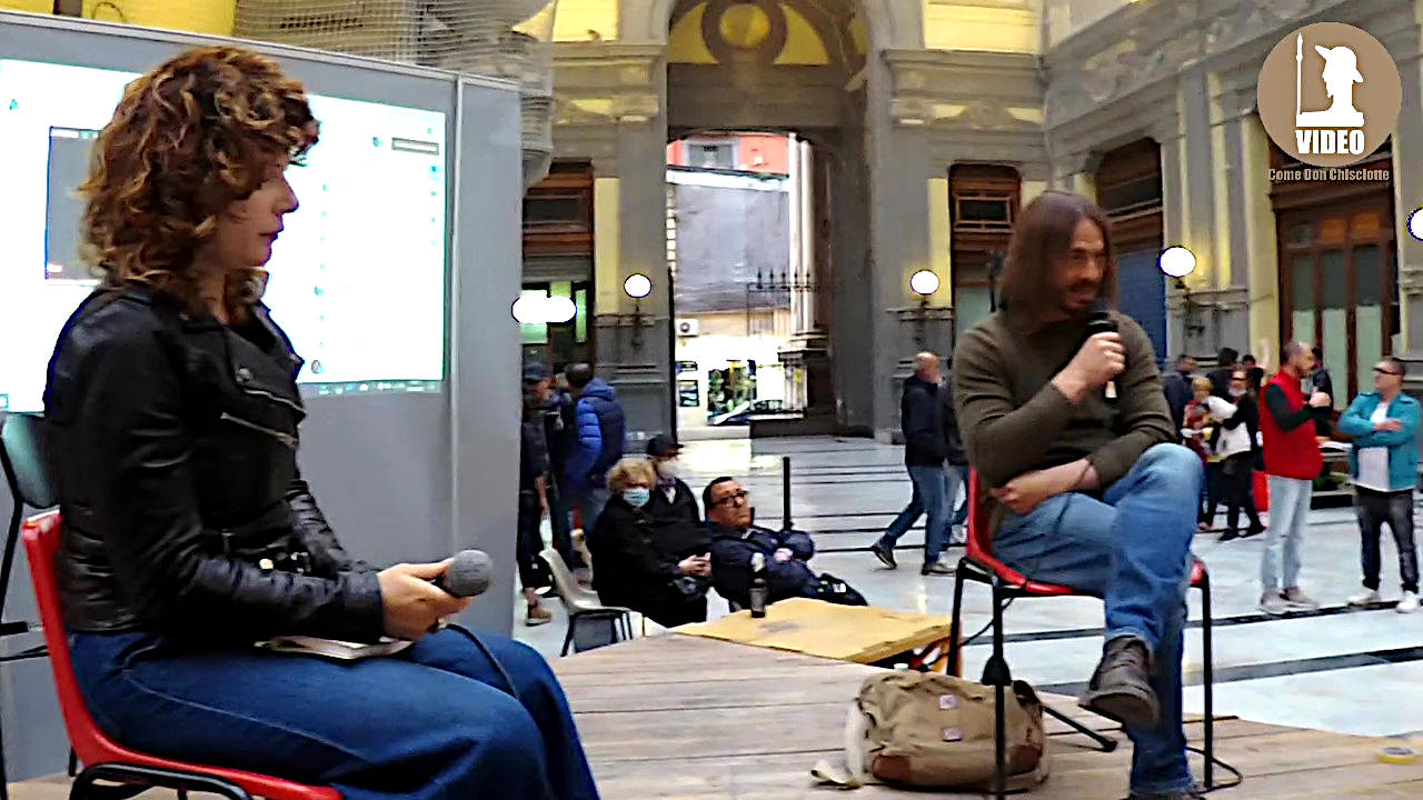 Fabiola D'Aliesio, Partito dei CARC, e Giorgio Bianchi, giornalista, il 2 maggio a Napoli