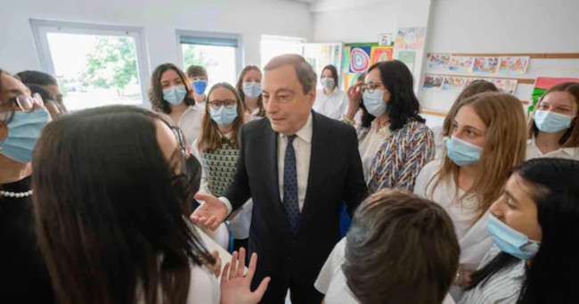 draghi mascherine scuola