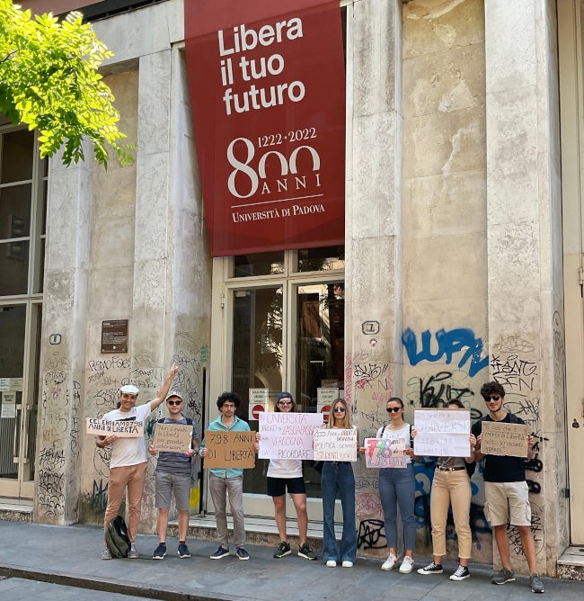 Studenti Contro il Green Pass Padova: Basta ipocrisia istituzionale