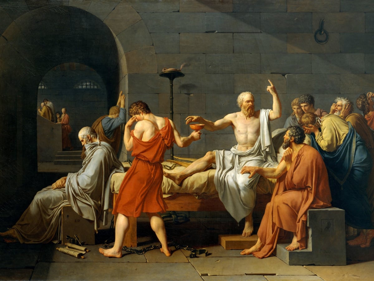 Morte di Socrate, Jean Louis David, 1787