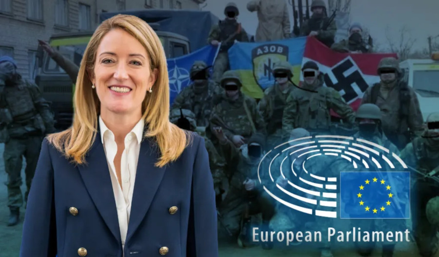 Il Parlamento Europeo abbraccia il criminale di guerra Zelenskyy