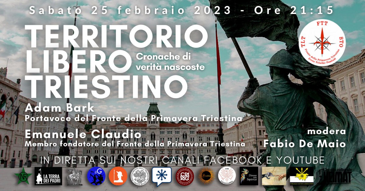 Territorio libero triestino: cronache di verità nascoste - DIRETTA VIDEO ORE 21:15