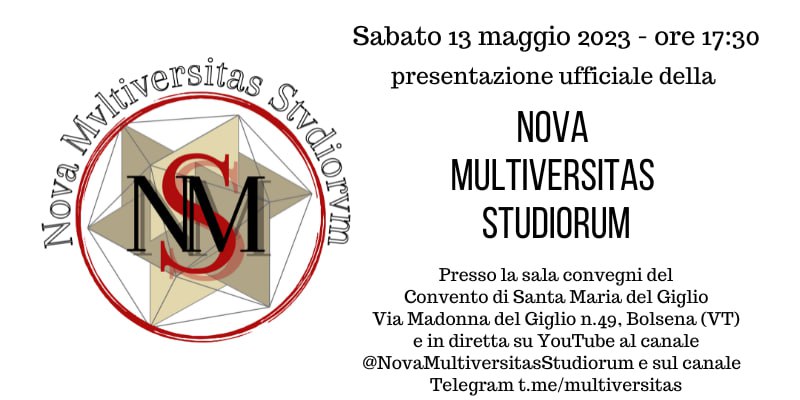 Nasce Nova Multiversitas Studiorum: l'Università al servizio dell'Uomo