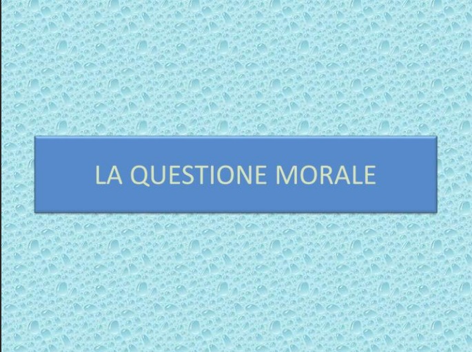 I politici e la questione morale!