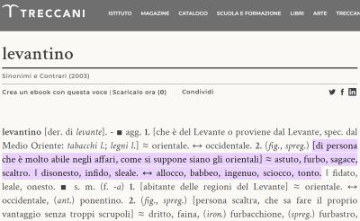Levantino_Enciclopedia_Treccani