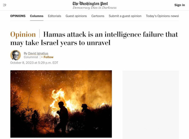 C’è stato in Israele un “fallimento dell’intelligence” simile a quello dell’11 settembre?