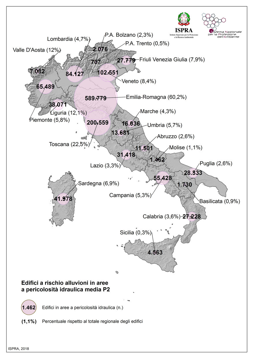 edifici a rischio alluvioni