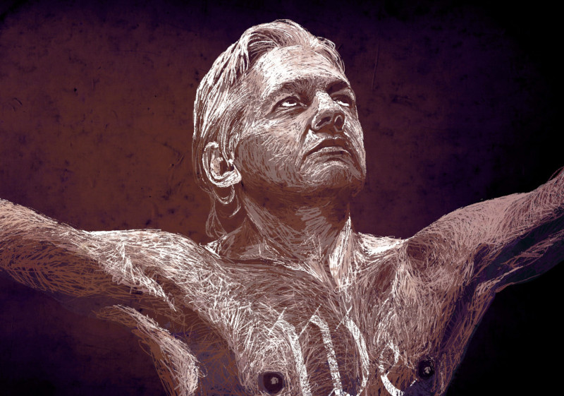 La crocifissione di Julian Assange