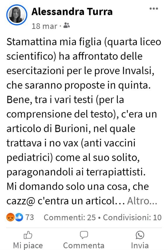 Caro Burioni ti rispondo così: "La vostra propaganda è dannosa per i nostri figli" Caro Burioni ti rispondo così: "La vostra propaganda è dannosa per i nostri figli"