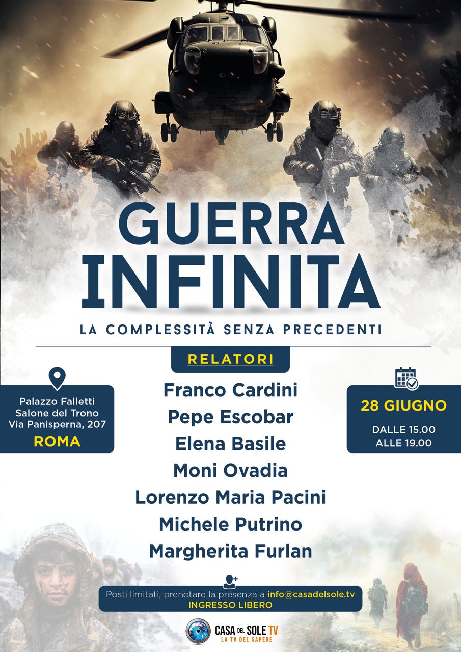 LA CASA DEL SOLE TV: CONVEGNO SULLA GUERRA INFINITA