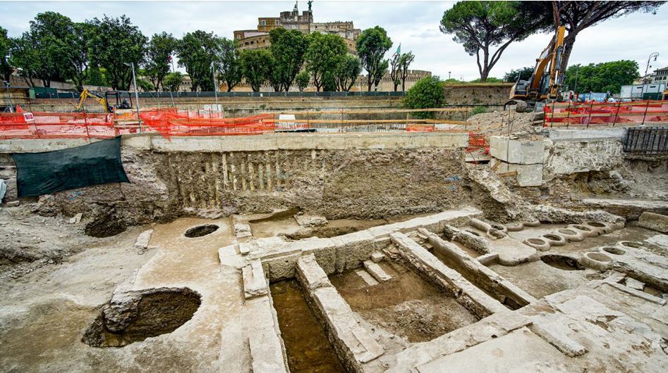 Ultime scoperte archeologiche a Roma: Piazza Pia con la fullonica e i mosaici.