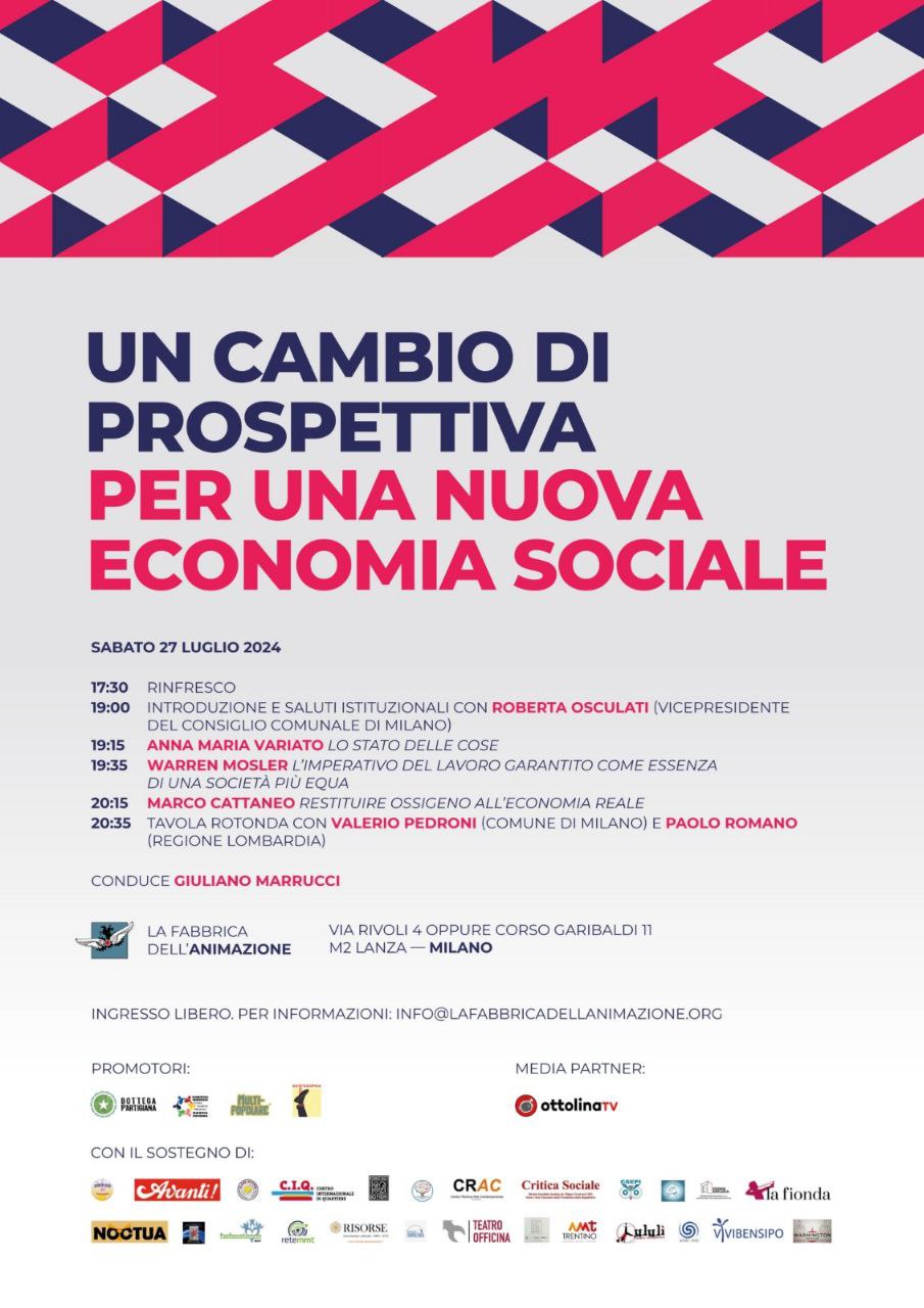 Cambio di prospettiva per una nuova economia sociale. La Teoria della Moneta Moderna di Warren Mosler