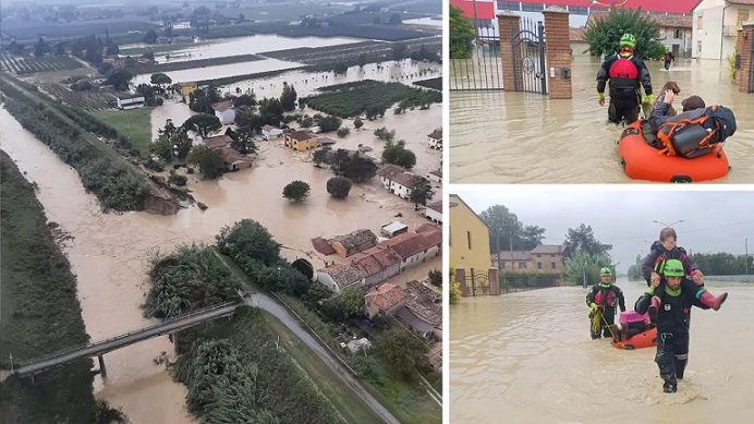 L'ITALIA E' SOTT'ACQUA, MENTRE L' URAGANO AMERICANO HA DELUSO I CLIMATOLOGI