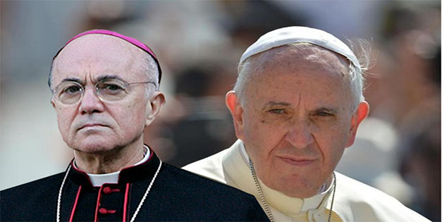 Mons. Viganò: "In Vaticano il colpo di stato della Deep Church ha portato al potere l’anti-chiesa massonica della Sinagoga di Satana"