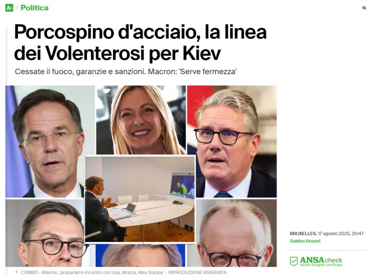 I burocrati europei si affrettano a compromettere qualsiasi prospettiva di pace dopo i colloqui tra Trump e Putin
