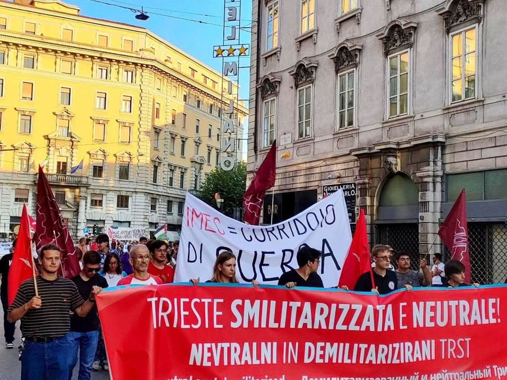 FUORI LA GUERRA DAL PORTO DI TRIESTE! NO AI PIANI BELLICI DI NATO, UE E ISRAELE!