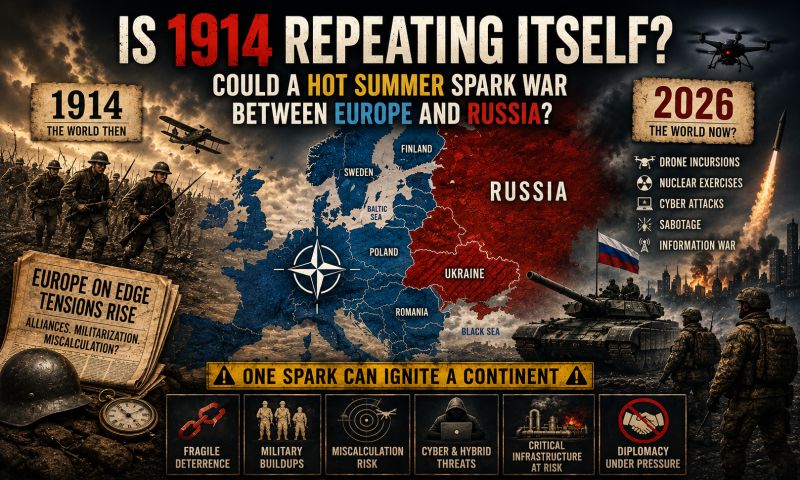 Si sta ripetendo il 1914? Scoppierà una guerra aperta tra l’Europa e la Russia?