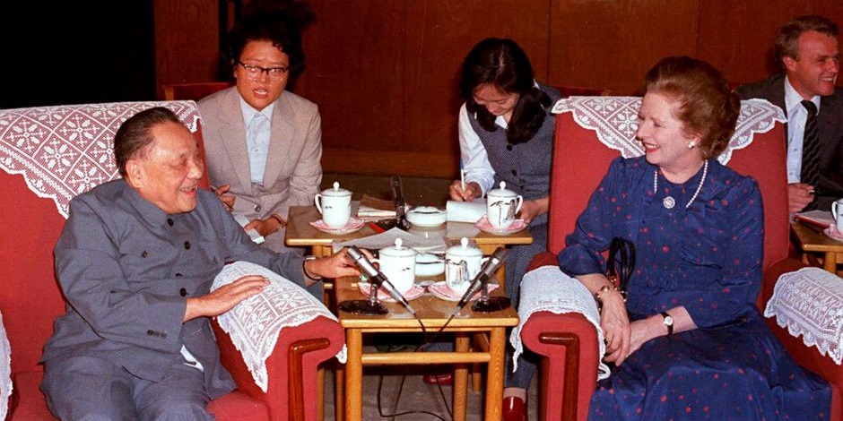 Deng Xiaoping e Margareth Thatcher
