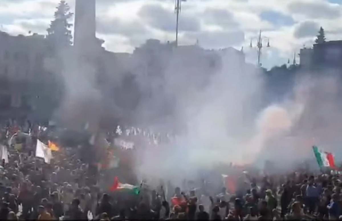 Roma- scontri con manifestanti