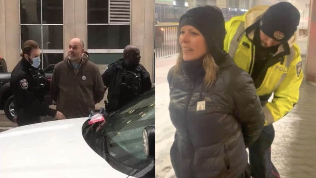 Chris Barber e Tamara Lich arrestati ieri a Ottawa