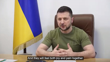 FRAME DA VIDEO - Ukrainians have made their choice. 80 years ago. They rescued Jews. That is why the Righteous Among the Nations are among us. People of Israel, now you have such a choice.