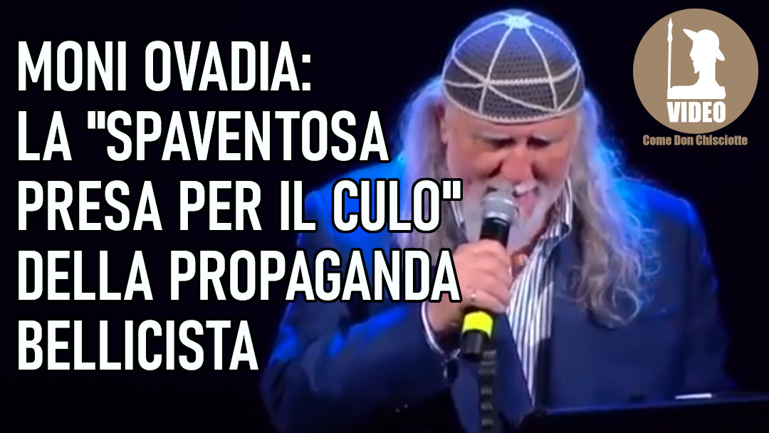 L'intervento di Moni Ovadia allo spettacolo 'Pace Proibita' organizzato da Michele Santoro a Roma