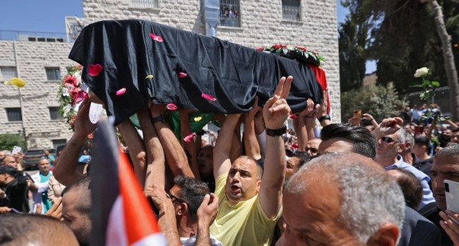 funerale di Abu Akleh israele